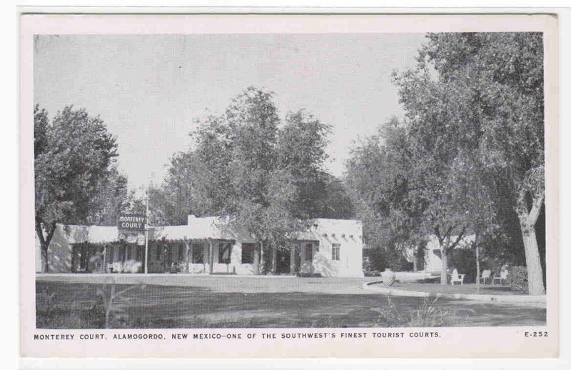 Monterey Court Motel Alamogordo New Mexico postcard