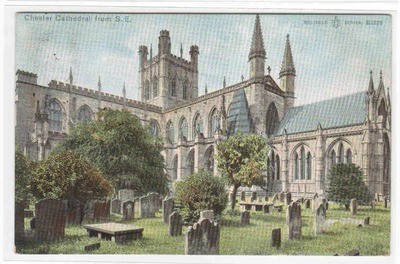 Chester Cathedral Cheshire England UK 1906 postcard