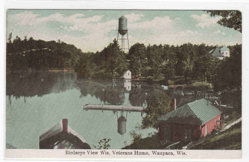 Panorama Veterans Home Waupaca Wisconsin 1910c postcard