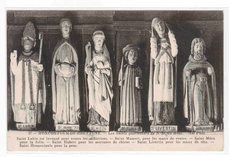 Les Saints guerisseurs de Notre Dame Moncontour de Bretagne France postcard