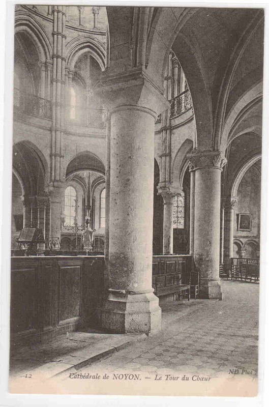 Le Tour du Choeur Cathedrale de Noyon Oise France postcard