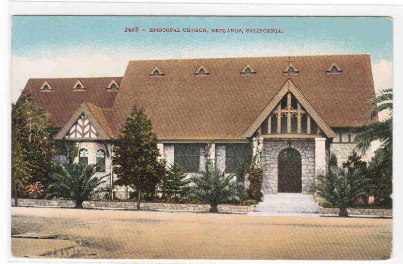 Episcopal Church Redlands California 1910c #2 postcard
