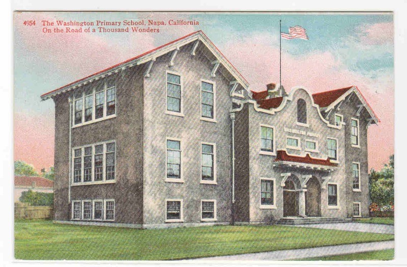 Washington Primary School Napa California 1910c postcard