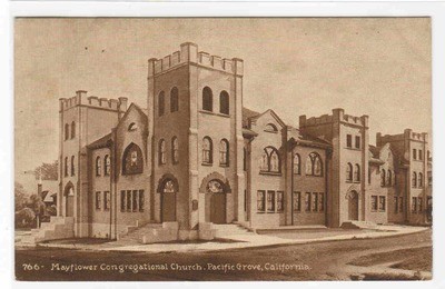 Mayflower Congregational Church Pacific Grove California 1911 postcard