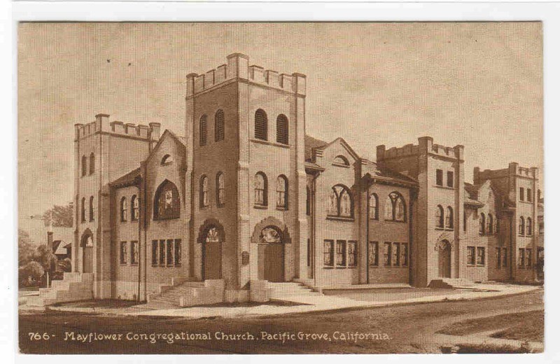 Mayflower Congregational Church Pacific Grove California 1911 postcard
