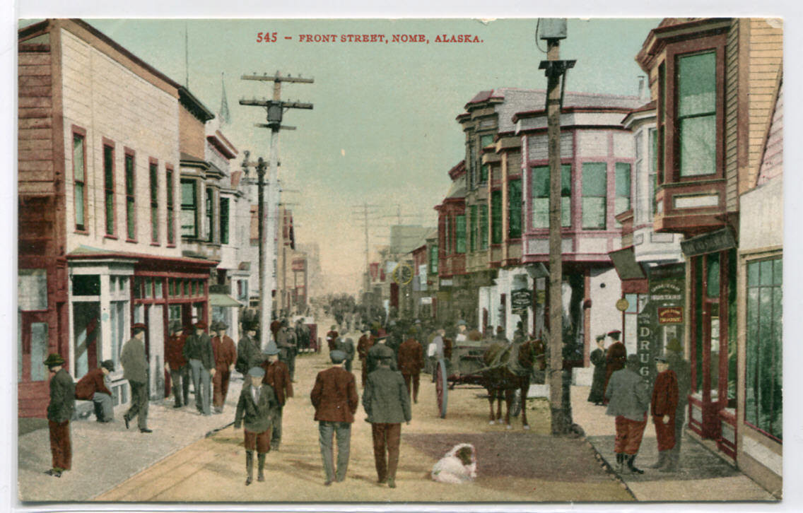 Front Street Nome Alaska 1910c postcard