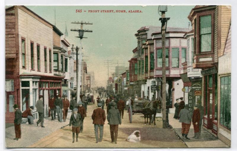 Front Street Nome Alaska 1910c postcard
