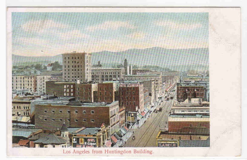 Panorama Los Angeles California 1905c postcard