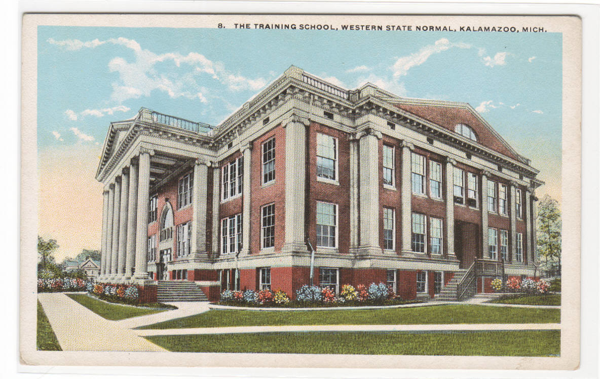 Training School Western State Normal University Kalamazoo Michigan 1920c postcard