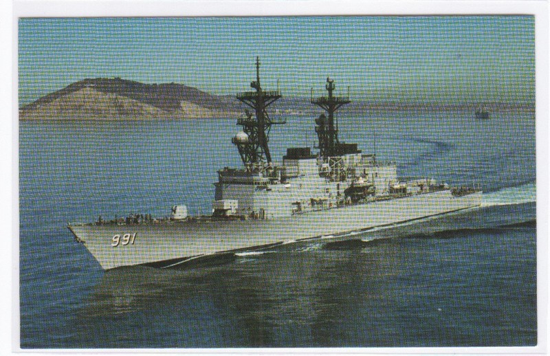 USS Fife DD-991 Destroyer US Navy Ship Warship postcard