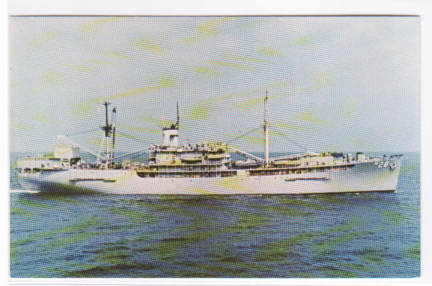 USS Grand Canyon AR-28 US Navy Warship postcard