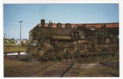 Chicago Northwestern CNW Railroad Train Turntable Ashland Wisconsin postcard