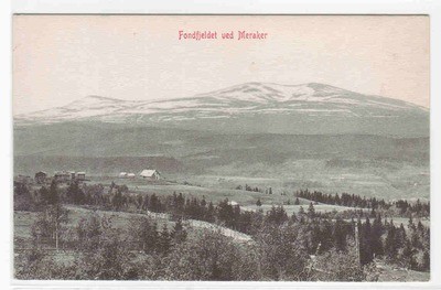 Fondfjeldet ved Meraker Nord Trondelag Norway 1910c postcard