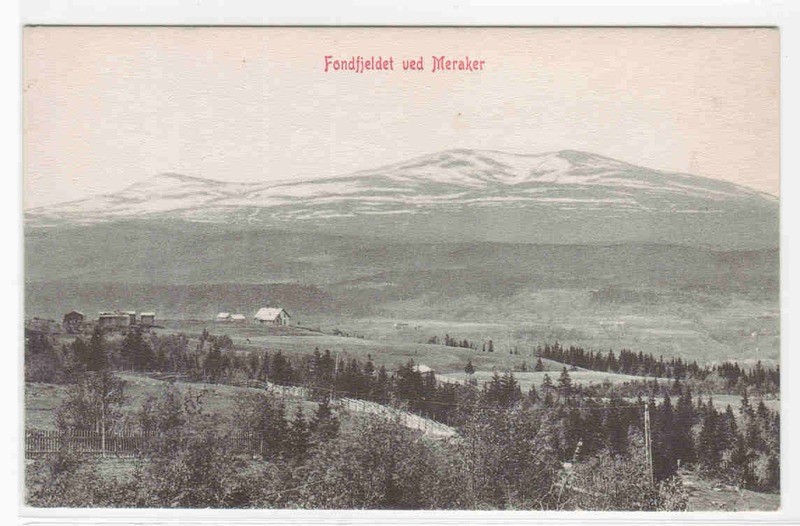 Fondfjeldet ved Meraker Nord Trondelag Norway 1910c postcard