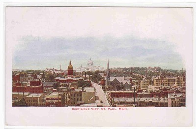 Panorama St Paul Minnesota 1910c postcard