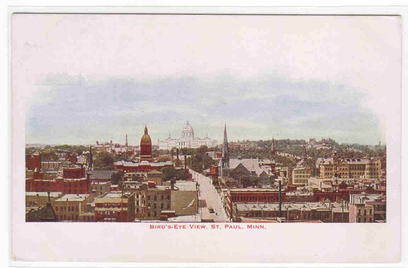 Panorama St Paul Minnesota 1910c postcard