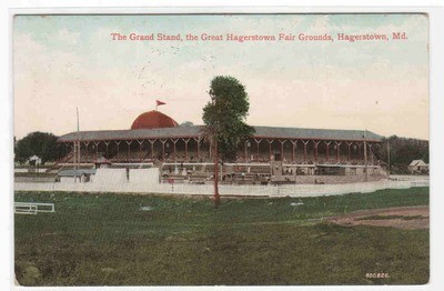 Grand Stand Fair Grounds Hagerstown Maryland 1907 postcard