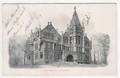 Victoria University Toronto Ontario Canada 1903 postcard