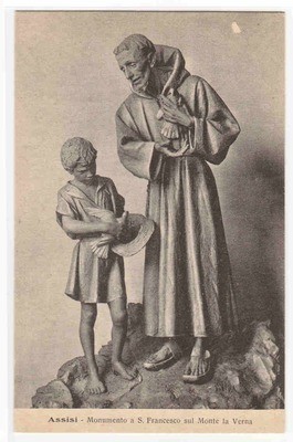 Monumento St Francesco Monte la Verna Assisi Italy postcard