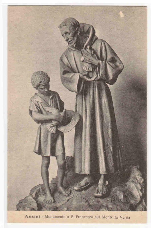 Monumento St Francesco Monte la Verna Assisi Italy postcard