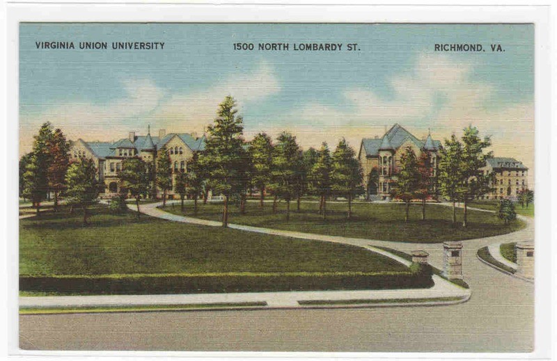 Virginia Union University Richmond VA linen postcard