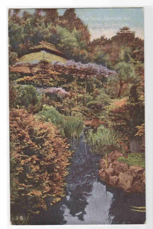 Tea House Japanese Gardens San Francisco CA #1 1910c postcard