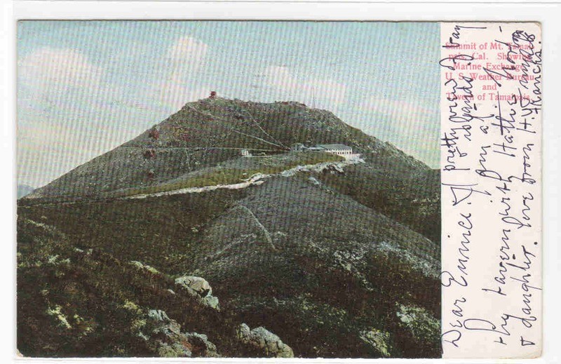 Mt Tamalpais Summit San Francisco CA 1906 postcard
