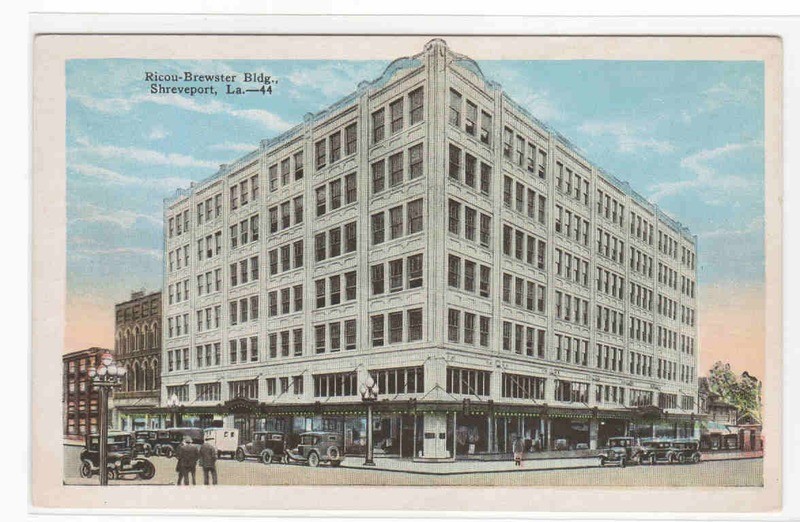 Ricou Brewster Department Store Shreveport Louisiana 1920s postcard