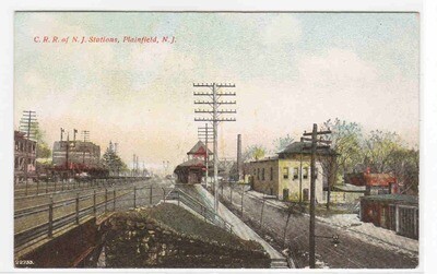 Central Railroad of NJ Plainfield New Jersey 1910c postcard