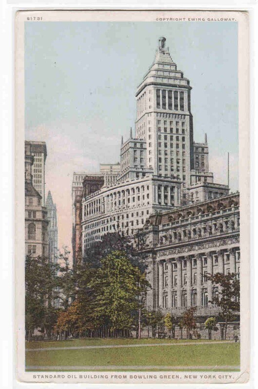 Standard Oil Building New York City 1927 postcard