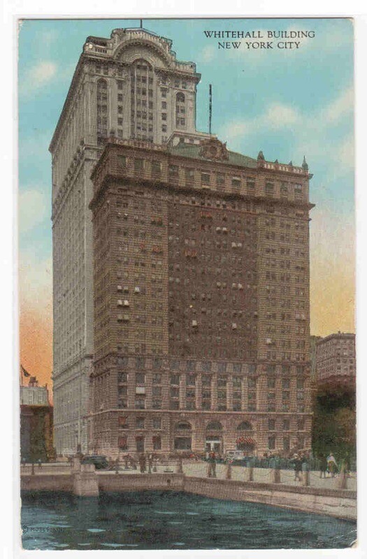 Whitehall Building New York City 1910c postcard