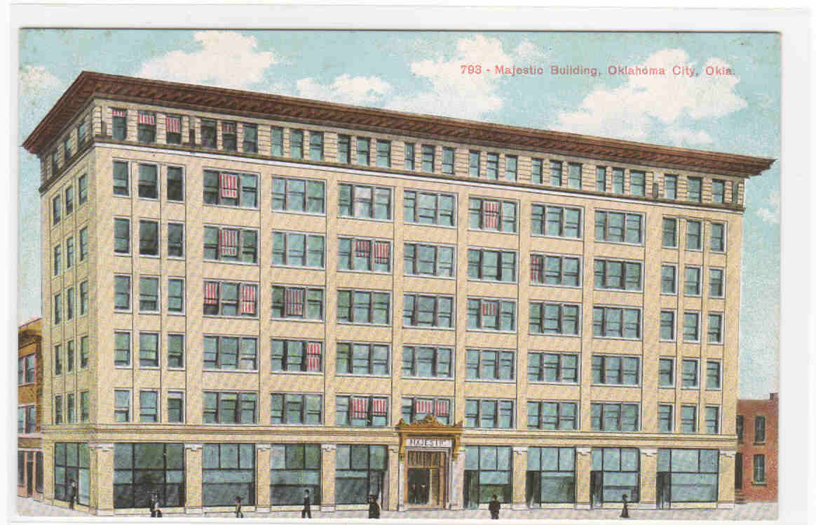 Majestic Building Oklahoma City OK 1910c postcard