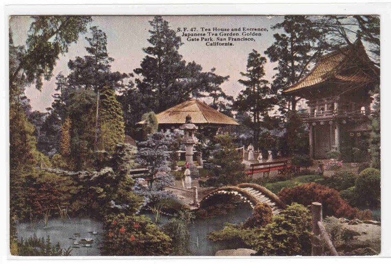 Tea House Japanese Gardens San Francisco CA #2 1910c postcard