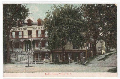 Barton House Amenia New York 1910c postcard