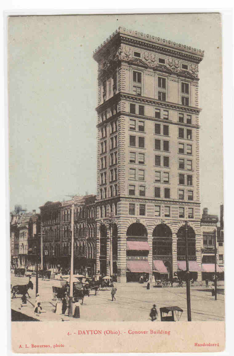 Conover Building Dayton Ohio 1910 postcard