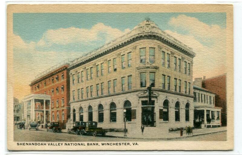 Shenadoah Valley National Bank Winchester Virginia postcard
