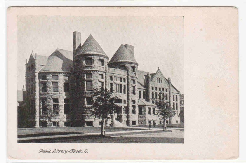 Public Library Toledo Ohio 1910c postcard
