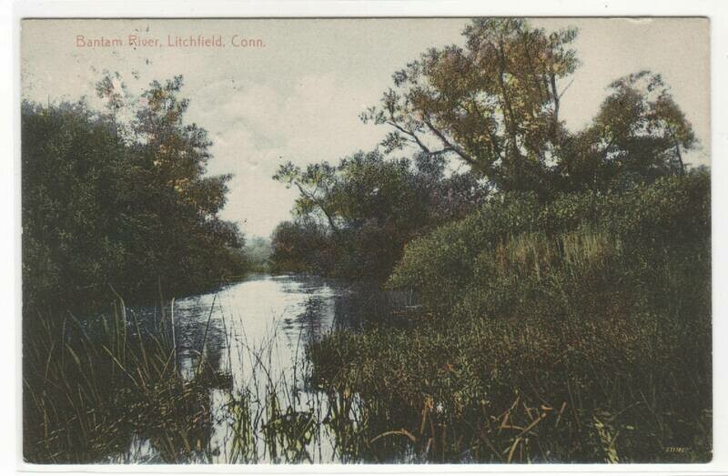 Bantam River Litchfield Connecticut 1909 #1 postcard