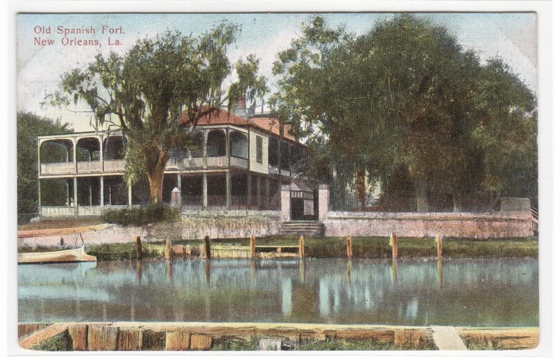 Old Spanish Fort New Orleans Louisiana 1910c postcard