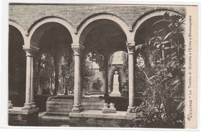 La Tomba Giulietta l’Erma Shakespeare Verona Italy postcard