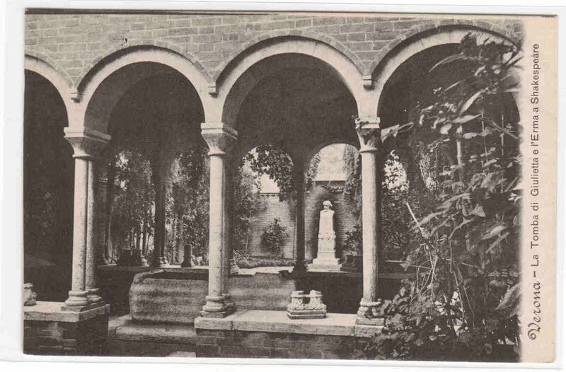 La Tomba Giulietta l’Erma Shakespeare Verona Italy postcard