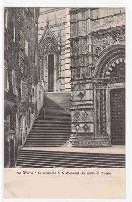 La Scalinata S Giovanni Siena Italy 1910s postcard