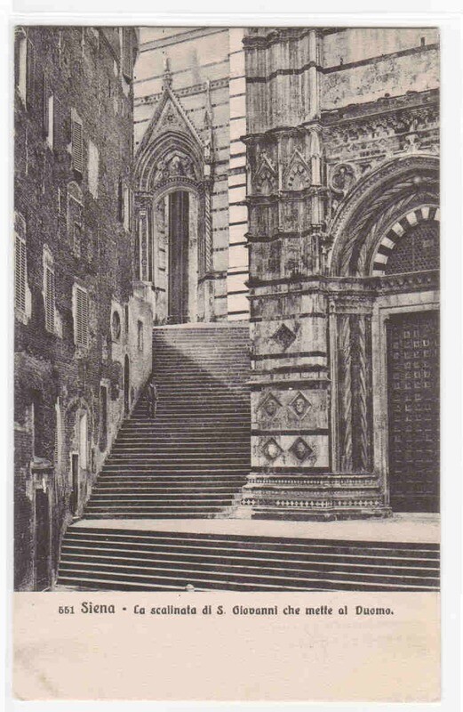La Scalinata S Giovanni Siena Italy 1910s postcard
