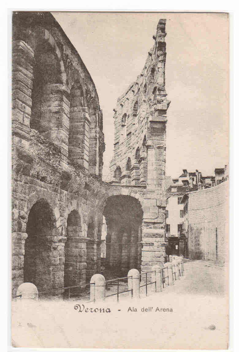Ala dell Arena Verona Italy postcard