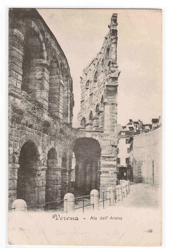 Ala dell Arena Verona Italy postcard