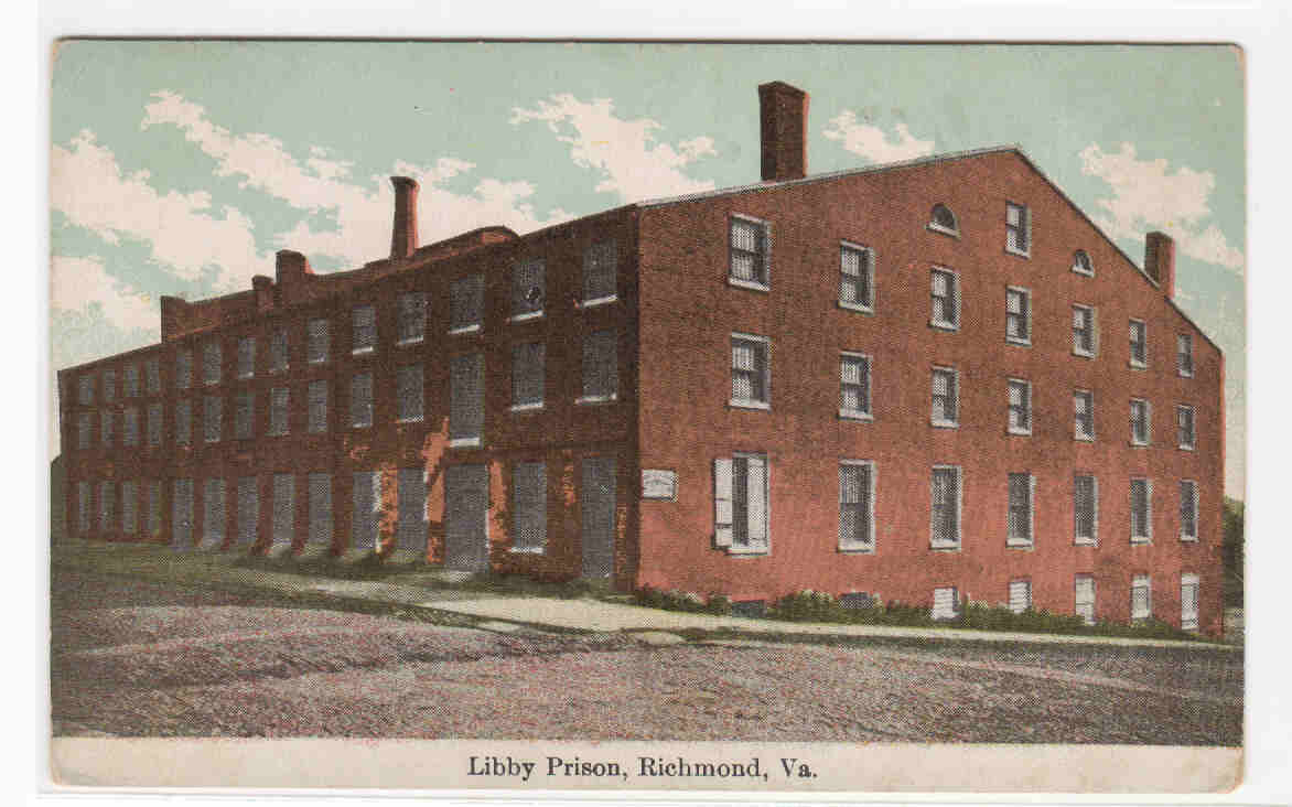 Libby Prison Richmond Virginia 1910c postcard