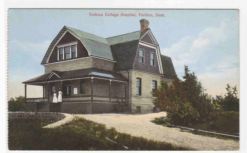 Cottage Hospital Yorkton Saskatchewan Canada 1910c postcard