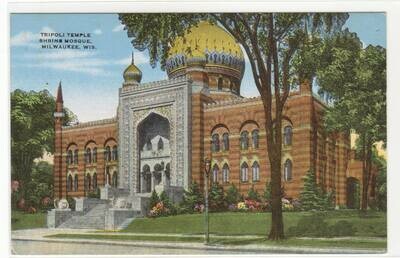 Tripoli Temple Shrine Mosque Milwaukee Wisconsin postcard