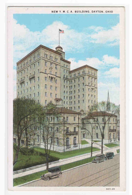 YMCA Building Dayton Ohio 1920s postcard