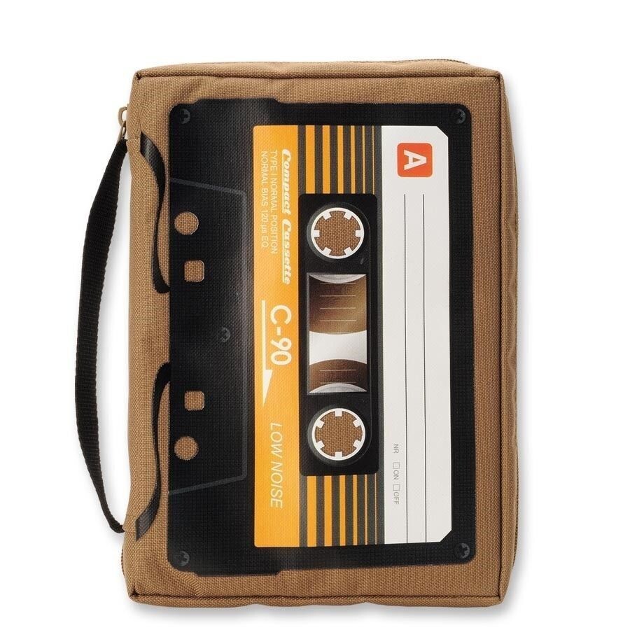 Gregg Gift Redeemed Cassette Tape XL Bible Book Cover Retro Music Theme